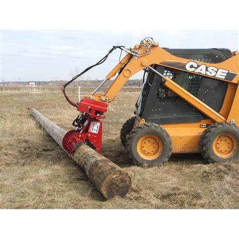 attachment for setting poles with skid steer|post setter skid loader attachment.